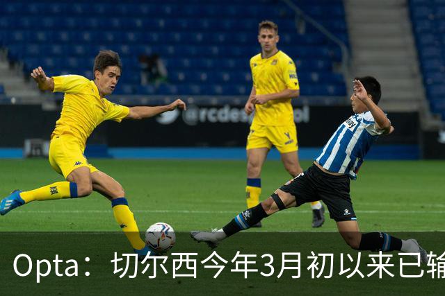 Opta：切尔西今年3月初以来已输14场，五大联赛同期最多